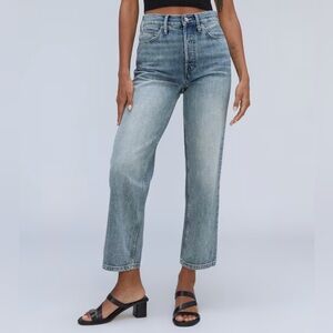 Everlane Way High Rigid Jeans - Vintage Light Wash